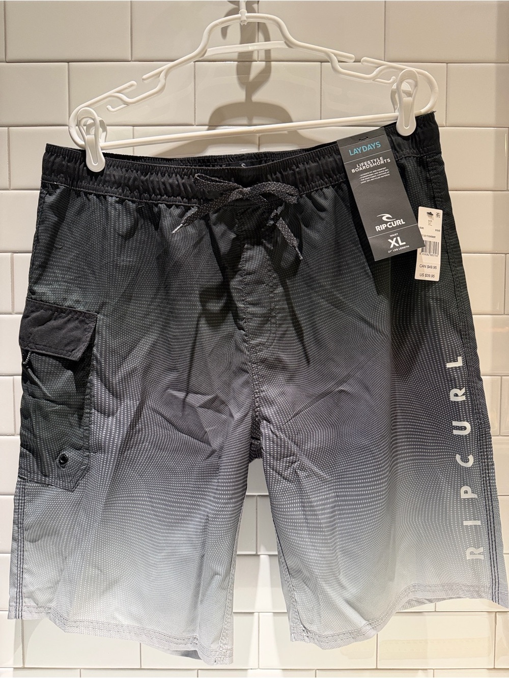NWT XL Rip Curl Shock Easy Fit Men's Board Shorts Swim Trunks